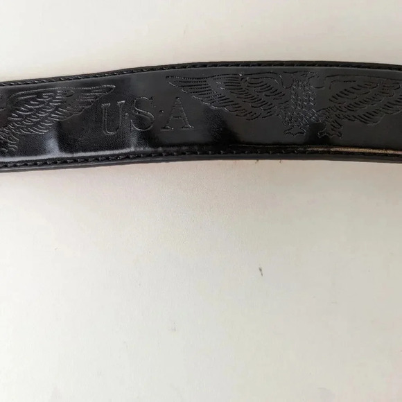 Vintage USA Eagle Leather Belt / Large - Picture 3 of 5